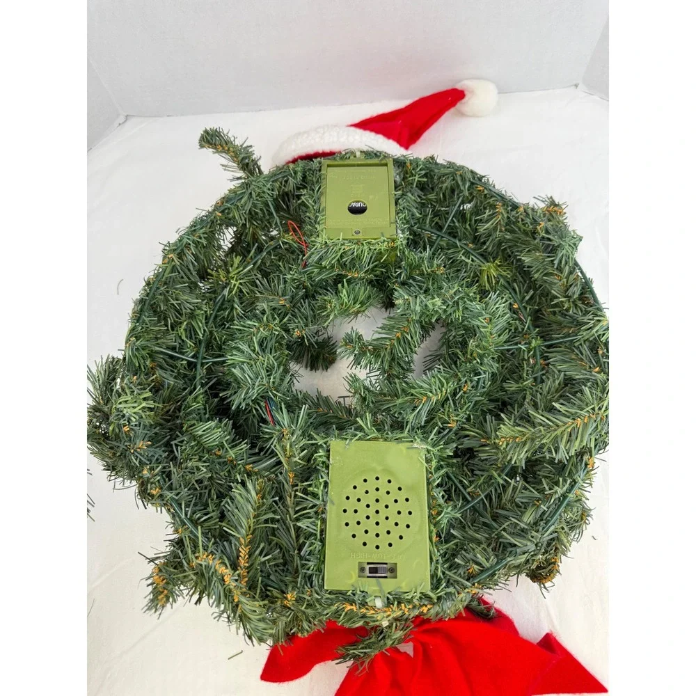 Vintage Gemmy The Original Talking Wreath -‎ Tested and Working